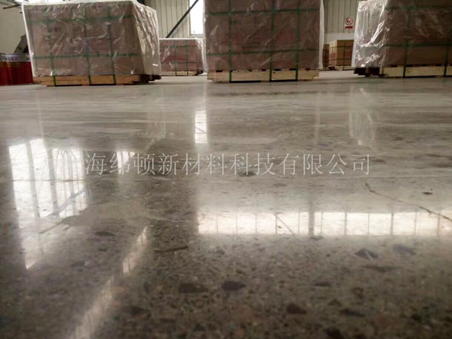 某耐火材料厂旧地面固化剂地坪翻新交工！